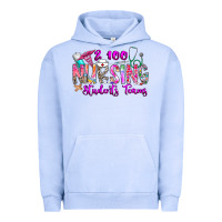 Pigment Grape Ice 100 Nursing Students Teams Urban Hoodie - CowhideDigitalArt