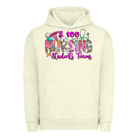 Pigment Pistachio 100 Nursing Students Teams Urban Hoodie - CowhideDigitalArt