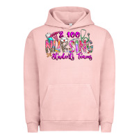 Pigment Salmon 100 Nursing Students Teams Urban Hoodie - CowhideDigitalArt
