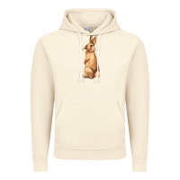 Vintage Artic Bunny Vintage Hoodie - NancyCooperArtShop