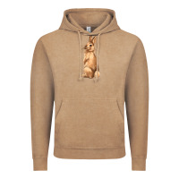 Vintage Coffee Bunny Vintage Hoodie - NancyCooperArtShop