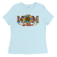 Baby Blue autism mom Ladies Tee - BarkalooDesign