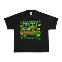 Black Happy St. Patricks Day Urban Heavy Tee - BundleAndBundleShop