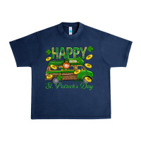 Navy Happy St. Patricks Day Urban Heavy Tee - BundleAndBundleShop