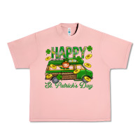 Salmon Happy St. Patricks Day Urban Heavy Tee - BundleAndBundleShop