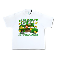 White Happy St. Patricks Day Urban Heavy Tee - BundleAndBundleShop