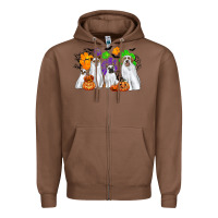 Chestnut ghost dogs Zipper Hoodie - CowGirlArtShop