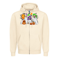 Sandshell ghost dogs Zipper Hoodie - CowGirlArtShop