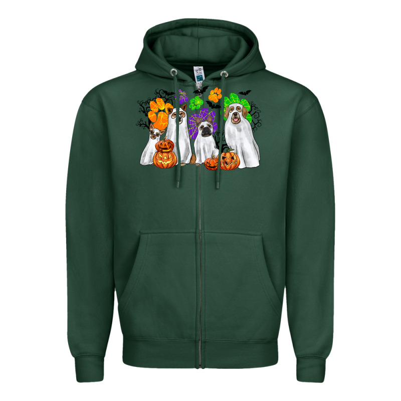 Ghost Dogs Zipper Hoodie by CowGirlArtShop | Teevron