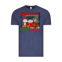 Vintage Denim Christmas coffee Vintage Tee - MaliasSmallBusiness