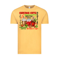 Vintage Mustard Christmas coffee Vintage Tee - MaliasSmallBusiness
