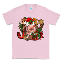Bubblegum Pink joy christmas with pig bbs Classic Tee - BundleAndBundleShop