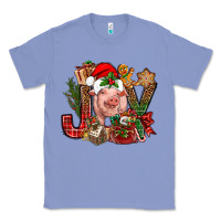 Colony Blue joy christmas with pig bbs Classic Tee - BundleAndBundleShop