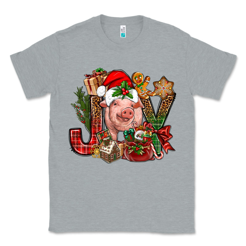 Joy Christmas With Pig Bbs Classic Tee by BundleAndBundleShop | Teevron