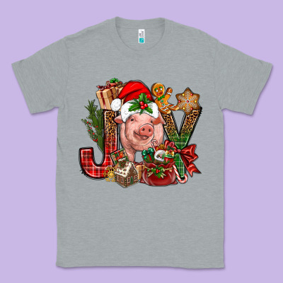 Joy Christmas With Pig Bbs Classic Tee Designed By Bundleandbundleshop
