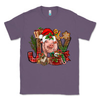 Lavender joy christmas with pig bbs Classic Tee - BundleAndBundleShop