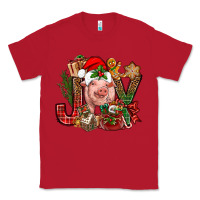 Red joy christmas with pig bbs Classic Tee - BundleAndBundleShop