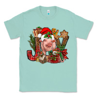 Seafoam joy christmas with pig bbs Classic Tee - BundleAndBundleShop