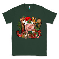 Sports Green joy christmas with pig bbs Classic Tee - BundleAndBundleShop