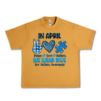 Peanut Butter in april we wear blue Urban Heavy Tee - JahusDesignShop
