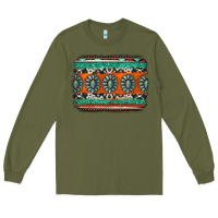 Army Green turquoise western background Long Sleeve Tee - Jasminsmagicworld