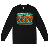 Black turquoise western background Long Sleeve Tee - Jasminsmagicworld