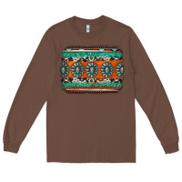 Chestnut turquoise western background Long Sleeve Tee - Jasminsmagicworld