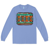 Colony Blue turquoise western background Long Sleeve Tee - Jasminsmagicworld