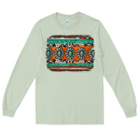 Matcha turquoise western background Long Sleeve Tee - Jasminsmagicworld