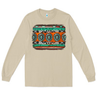 Turquoise Western Background Long Sleeve Tee | Teevron