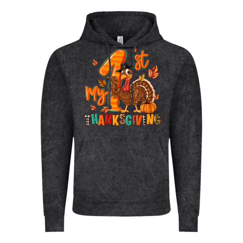 My First Thanksgiving Vintage Hoodie by MaliasSmallBusiness | Teevron