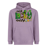Lavender St. Patrick's Day One lucky Nurse Heavyweight Hoodie - OliviaCreatesArt