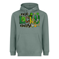Sage St. Patrick's Day One lucky Nurse Heavyweight Hoodie - OliviaCreatesArt