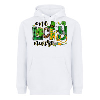 White St. Patrick's Day One lucky Nurse Heavyweight Hoodie - OliviaCreatesArt