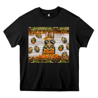 Black easter egg hunter  rabbit Heavy Core Tee - BarkalooDesign