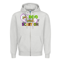 Dove Grey say boo and scary on Zipper Hoodie - CowGirlArtShop