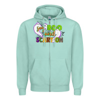 Seafoam say boo and scary on Zipper Hoodie - CowGirlArtShop