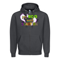 Say Boo And Scary On Zipper Hoodie | Teevron