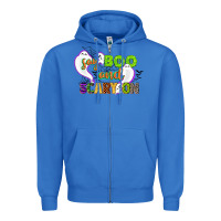 True Royal say boo and scary on Zipper Hoodie - CowGirlArtShop