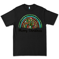 Black merry christmas cactus rainbow Premium Tee - BarkalooDesign
