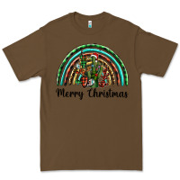 Cacao merry christmas cactus rainbow Premium Tee - BarkalooDesign