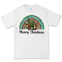 White merry christmas cactus rainbow Premium Tee - BarkalooDesign