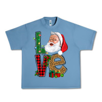 Pebble Blue Love With Santa Portrait Urban Heavy Tee - BundleAndBundleShop