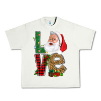 Pistachio Love With Santa Portrait Urban Heavy Tee - BundleAndBundleShop