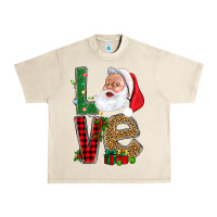 Sandshell Love With Santa Portrait Urban Heavy Tee - BundleAndBundleShop