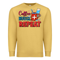 Coffee Nurse Repeat Premium Sweatshirt | Teevron