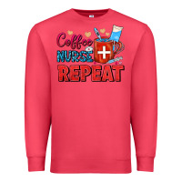 Cardinal Coffee Nurse Repeat Premium Sweatshirt - FaDigitalArtStudio