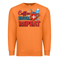 Carrot Coffee Nurse Repeat Premium Sweatshirt - FaDigitalArtStudio