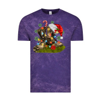 Cloud Purple Christmas soldier veteran boots Vintage Tee - MaliasSmallBusiness