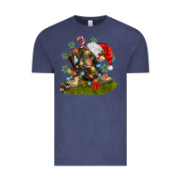 Vintage Denim Christmas soldier veteran boots Vintage Tee - MaliasSmallBusiness